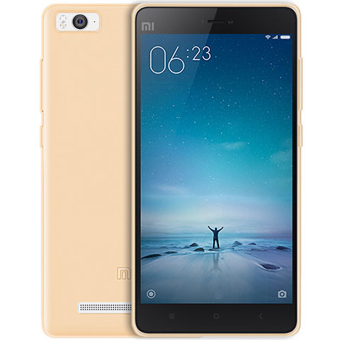Etui Ultra Fine Silicone Souple Transparente pour Xiaomi Mi 4C Or