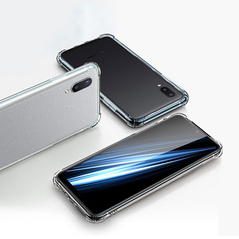 Etui Ultra Fine TPU Souple Transparente T02 pour Samsung Galaxy M01 Clair