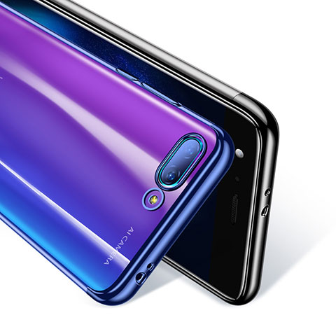 Etui Ultra Fine TPU Souple Transparente T08 pour Huawei Honor 10 Bleu