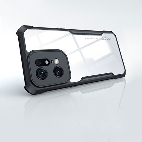 Etui Ultra Fine TPU Souple Transparente T09 pour Oppo Find X5 5G Noir