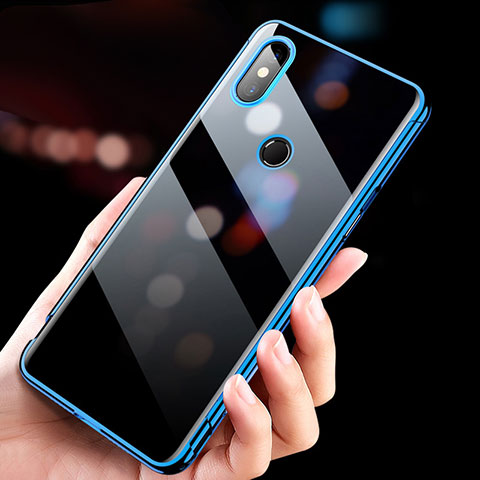Etui Ultra Fine TPU Souple Transparente T11 pour Xiaomi Mi Mix 3 Bleu