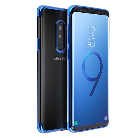 Etui Ultra Fine TPU Souple Transparente T18 pour Samsung Galaxy S9 Plus Bleu