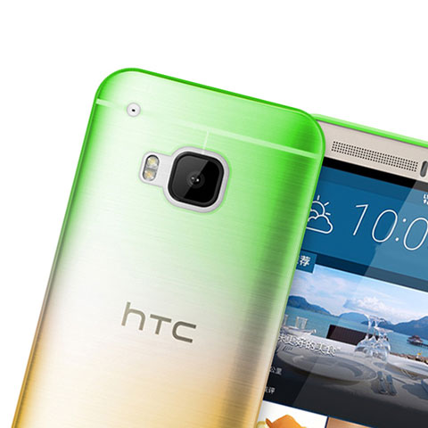 Etui Ultra Fine Transparente Souple Degrade pour HTC One M9 Vert
