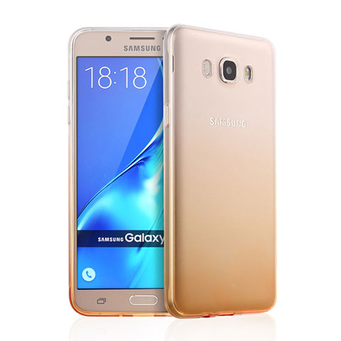 Etui Ultra Fine Transparente Souple Degrade pour Samsung Galaxy J7 (2016) J710F J710FN Jaune