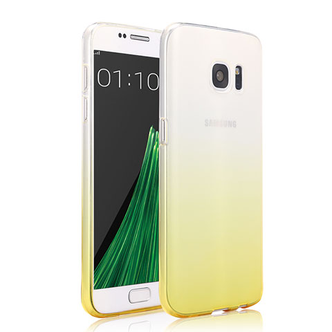 Etui Ultra Fine Transparente Souple Degrade pour Samsung Galaxy S7 G930F G930FD Jaune
