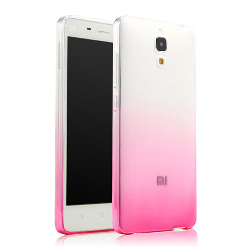 Etui Ultra Fine Transparente Souple Degrade pour Xiaomi Mi 4 LTE Rose