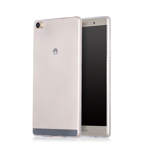 Etui Ultra Slim Silicone Souple Transparente pour Huawei P8 Max Blanc