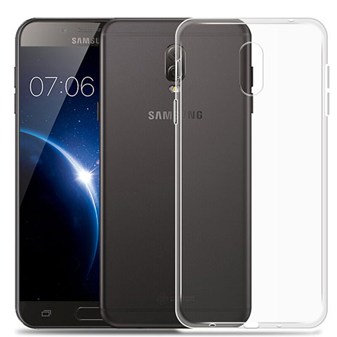 Etui Ultra Slim Silicone Souple Transparente pour Samsung Galaxy C8 C710F Clair