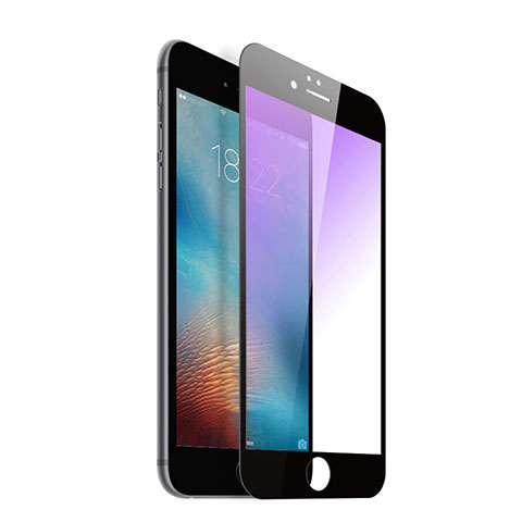 Film Protecteur d'Ecran Verre Trempe Integrale Anti-Lumiere Bleue pour Apple iPhone 6 Noir