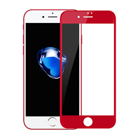 Film Protecteur d'Ecran Verre Trempe Integrale F19 pour Apple iPhone 8 Plus Rouge