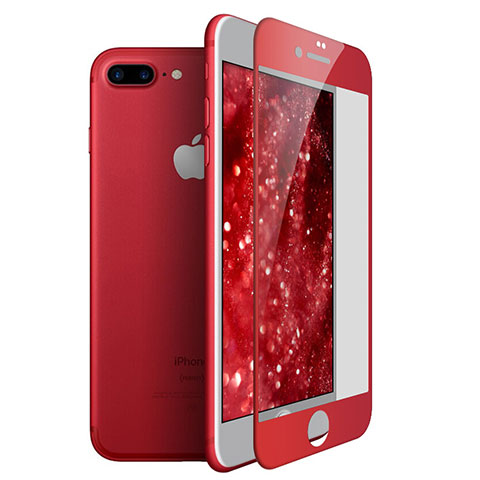 Film Protecteur d'Ecran Verre Trempe Integrale F24 pour Apple iPhone 7 Plus Rouge
