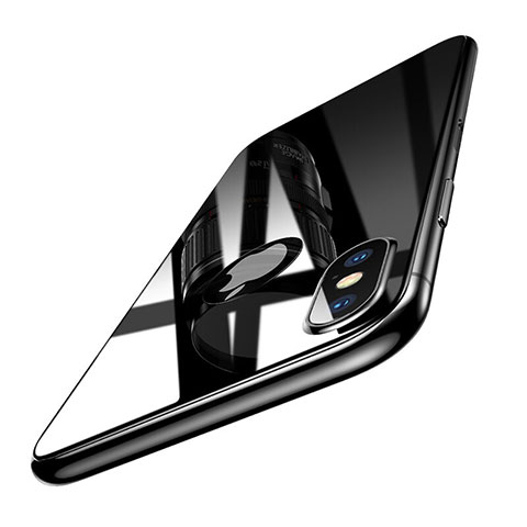 Film Protection Verre Trempe Arriere Protecteur d'Ecran B02 pour Apple iPhone Xs Max Noir