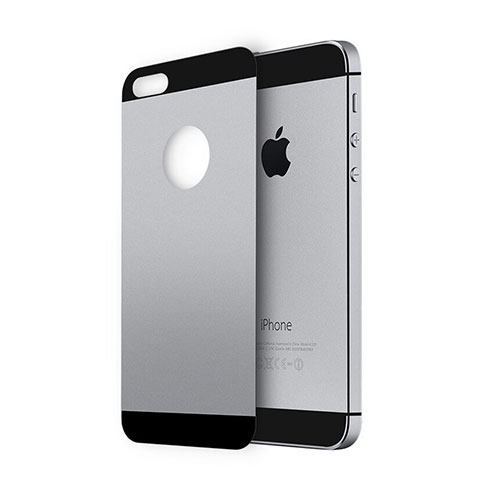 Film Verre Trempe Arriere Protecteur d'Ecran pour Apple iPhone 5 Gris