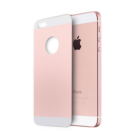 Film Verre Trempe Arriere Protecteur d'Ecran pour Apple iPhone 5 Or Rose