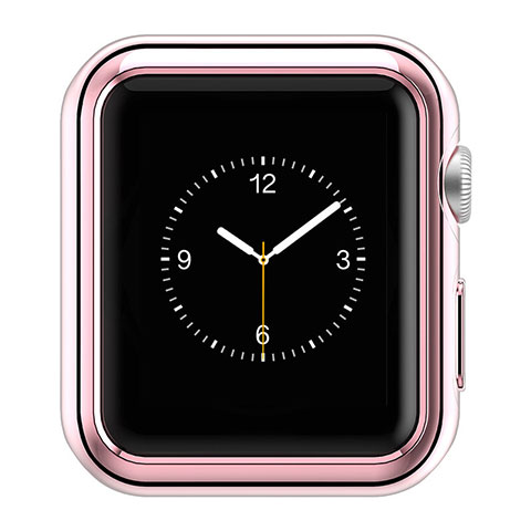 Housse Contour Luxe Aluminum Metal A01 pour Apple iWatch 2 42mm Rose