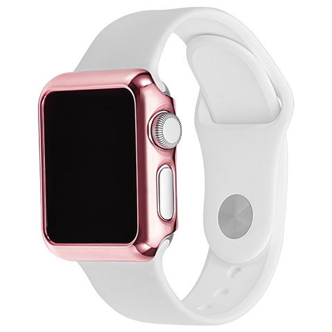 Housse Contour Luxe Aluminum Metal C03 pour Apple iWatch 2 42mm Rose