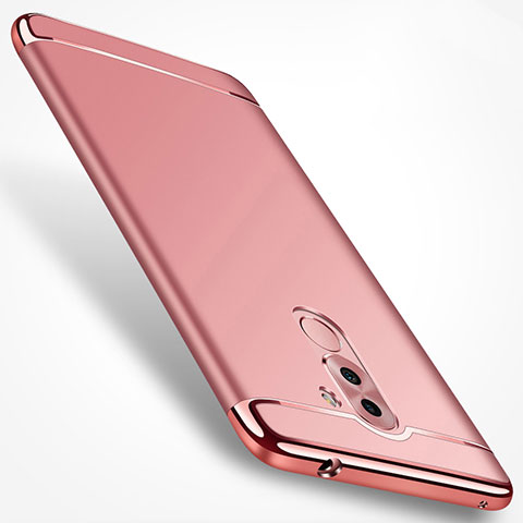 Housse Contour Luxe Metal et Plastique M02 pour Huawei Honor 6X Pro Or Rose