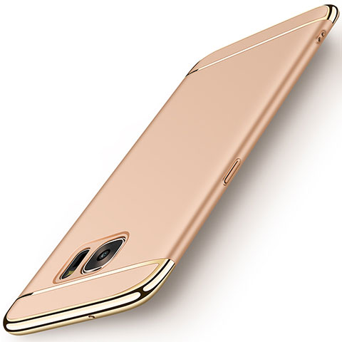 Housse Contour Luxe Metal et Plastique pour Samsung Galaxy S7 Edge G935F Or