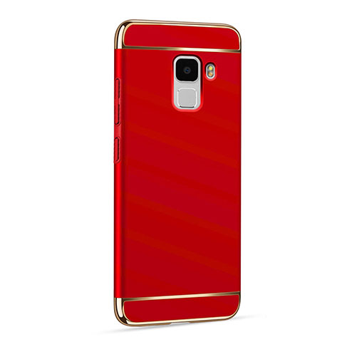Housse Luxe Aluminum Metal pour Huawei Honor 7 Dual SIM Rouge