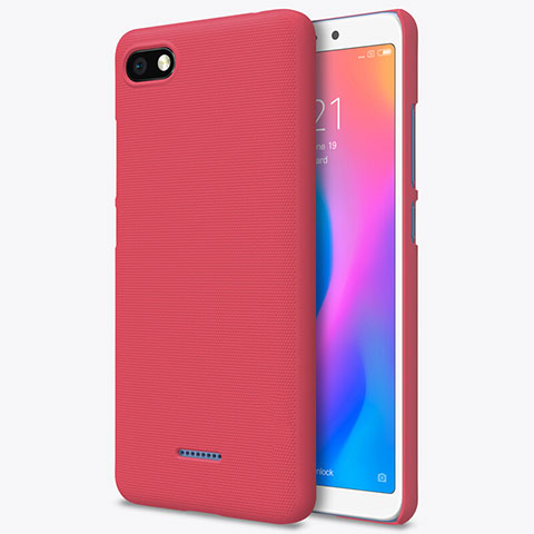 Housse Plastique Rigide Mailles Filet pour Xiaomi Redmi 6A Rouge