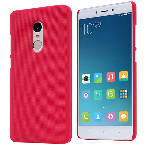 Housse Plastique Rigide Mailles Filet pour Xiaomi Redmi Note 4X High Edition Rouge
