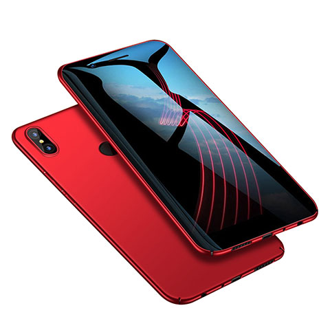 Housse Plastique Rigide Mat M02 pour Xiaomi Redmi Note 5 Pro Rouge