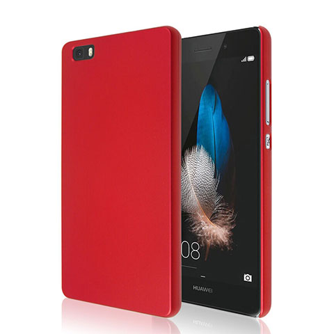 Housse Plastique Rigide Mat pour Huawei P8 Lite Rouge