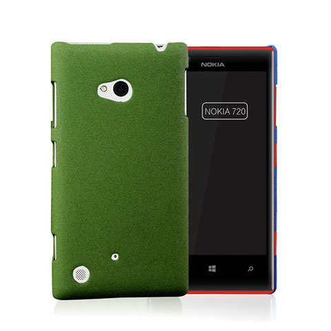 Housse Plastique Rigide Mat pour Nokia Lumia 720 Vert