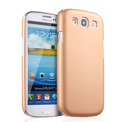 Housse Plastique Rigide Mat pour Samsung Galaxy S3 4G i9305 Or