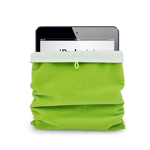 Housse Pochette Velour Tissu pour Amazon Kindle 6 inch Vert