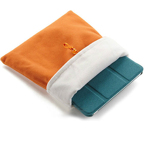 Housse Pochette Velour Tissu pour Apple iPad 3 Orange
