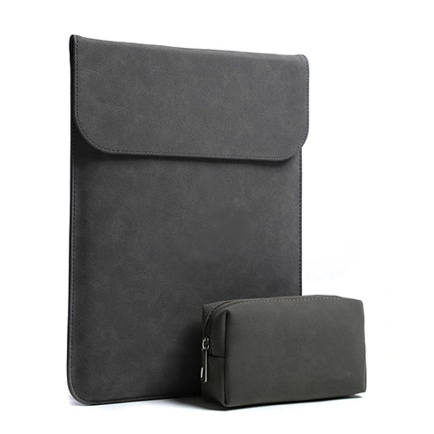 Housse Pochette Velour Tissu pour Apple MacBook Air 13 pouces (2020) Noir