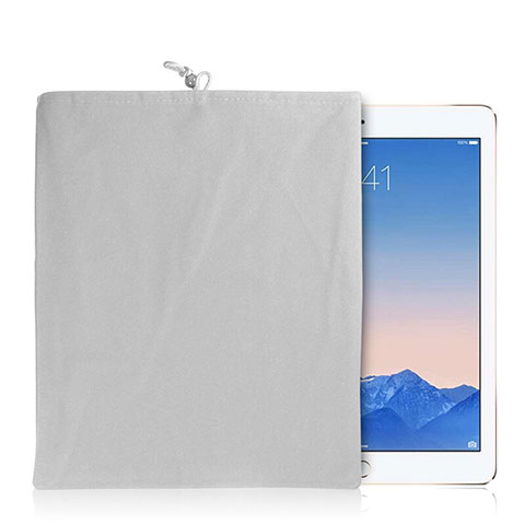 Housse Pochette Velour Tissu pour Xiaomi Mi Pad 2 Blanc