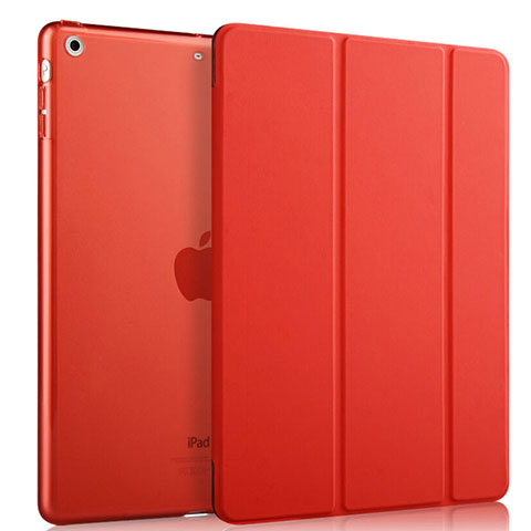 Housse Portefeuille Livre Cuir pour Apple iPad Mini 3 Rouge