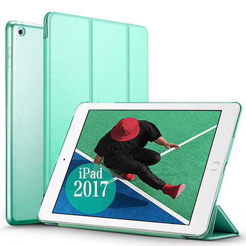 Housse Portefeuille Livre Cuir pour Apple New iPad Pro 9.7 (2017) Vert