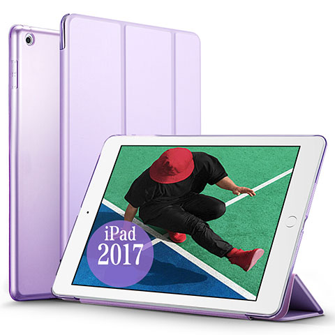 Housse Portefeuille Livre Cuir pour Apple New iPad Pro 9.7 (2017) Violet