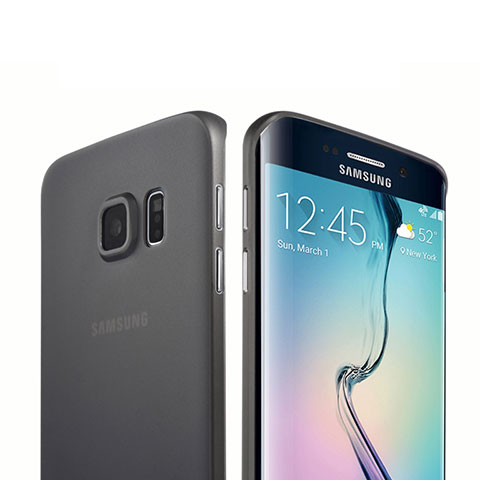 Housse Silicone Souple Mat pour Samsung Galaxy S6 Edge SM-G925 Noir