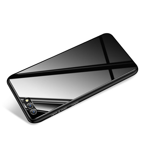 Housse Silicone Souple Miroir pour Huawei Honor V10 Noir