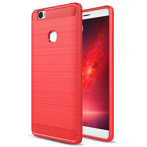 Housse Silicone TPU Souple Couleur Unie pour Huawei Honor Note 8 Rouge