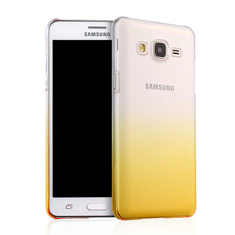 Housse Transparente Rigide Degrade pour Samsung Galaxy On5 Pro Jaune
