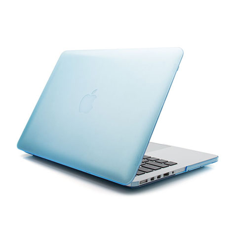 Housse Ultra Fine Mat Rigide Transparente pour Apple MacBook Pro 13 pouces Bleu