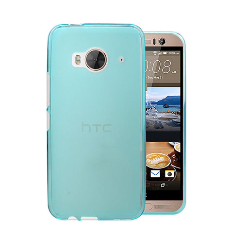 Housse Ultra Fine Mat Rigide Transparente pour HTC One Me Bleu Ciel