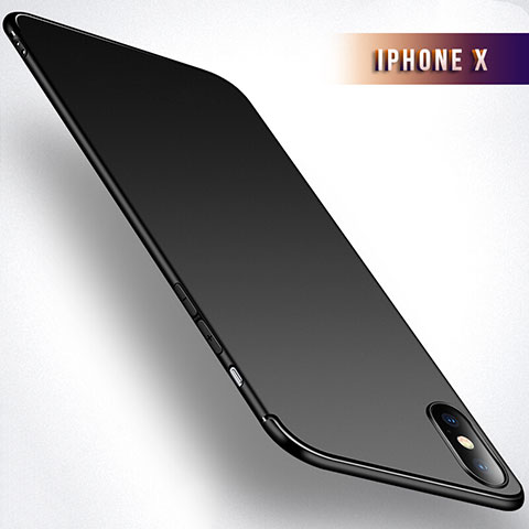 Housse Ultra Fine TPU Souple S02 pour Apple iPhone X Noir