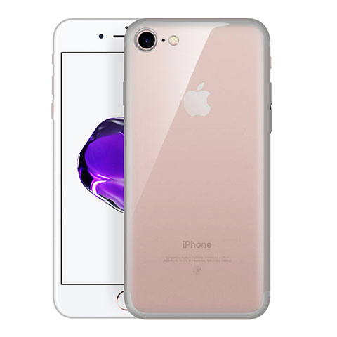 Housse Ultra Fine TPU Souple Transparente H01 pour Apple iPhone SE3 (2022) Gris