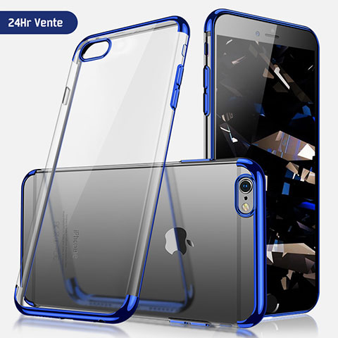 Housse Ultra Fine TPU Souple Transparente H03 pour Apple iPhone 6S Plus Bleu