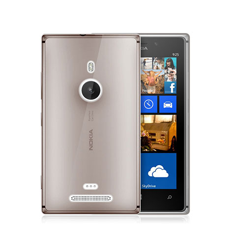 Housse Ultra Fine TPU Souple Transparente pour Nokia Lumia 925 Gris