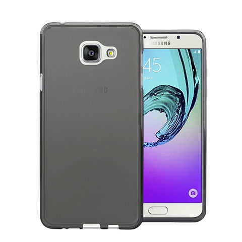 Housse Ultra Fine TPU Souple Transparente pour Samsung Galaxy A7 (2016) A7100 Noir
