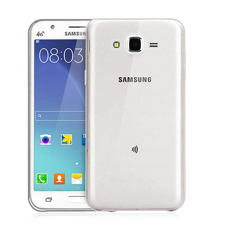Housse Ultra Fine TPU Souple Transparente pour Samsung Galaxy J3 Gris
