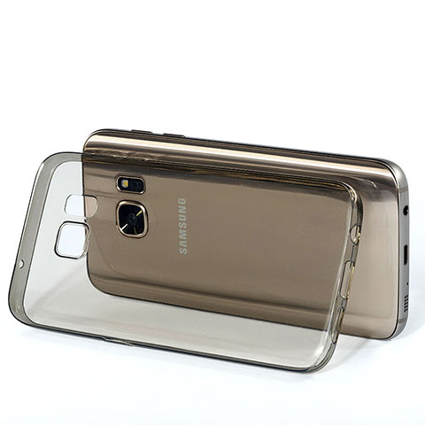 Housse Ultra Fine TPU Souple Transparente pour Samsung Galaxy S7 G930F G930FD Gris