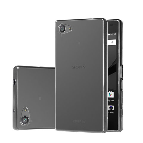 Housse Ultra Fine TPU Souple Transparente pour Sony Xperia Z5 Compact Gris